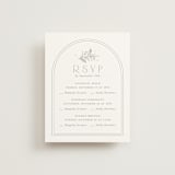 "Simple Crest" - Multi-Event RSVP Cards in Sage by Kristen Smith - Front