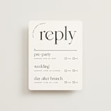 "Photographie" - Multi-Event RSVP Cards in Noir by Christie Garcia - Front