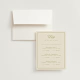 "rory" - Multi-Event RSVP Cards in Olive by Ellen Schlegelmilch - RSVP with Envelope