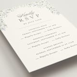 "Delicate Vines" - Multi-Event RSVP Cards in Periwinkle by Kristen Smith - Detail