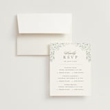 "Delicate Vines" - Multi-Event RSVP Cards in Periwinkle by Kristen Smith - RSVP with Envelope