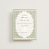 "Summer Linen" - Multi-Event RSVP Cards in Garden by Kelly Schmidt - Front