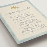 "Amalfi Coast Wedding" - Multi-Event RSVP Cards in Aqua by Chris Griffith - Detail