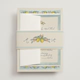 "Amalfi Coast Wedding" - Multi-Event RSVP Cards in Aqua by Chris Griffith - Assembled with Belly Band