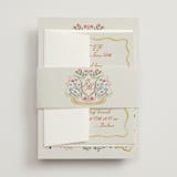 "Chantilly" - Multi-Event RSVP Cards in Sunset by Maja Cunningham - Assembled with Belly Band