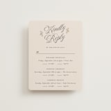 "Vintage Romance" - Multi-Event RSVP Cards in Ivory by Paper Raven Co. - Front