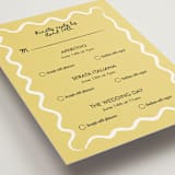 "Amore Mio" - Multi-Event RSVP Cards in Nero by Helena Vitto - Detail