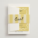 "Amore Mio" - Multi-Event RSVP Cards in Nero by Helena Vitto - Assembled with Belly Band