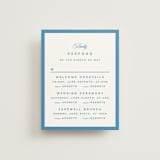 "The Emma" - Multi-Event RSVP Cards in Cerulean by Kristie Kern - Front