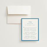 "The Emma" - Multi-Event RSVP Cards in Cerulean by Kristie Kern - RSVP with Envelope