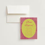 "Maximalist Poppies" - Multi-Event RSVP Cards in Flamingo by Morgan Kendall - RSVP with Envelope