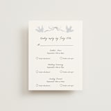 "Birds of Paradise" - Multi-Event RSVP Cards in Cloud by Helena Vitto - Front
