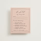 "Ballpoint Suite" - Multi-Event RSVP Cards in Blush by Ani Somi - Front