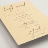 "Classic and Floral" - Multi-Event RSVP Cards in Bark by Jen Ramsey - Detail