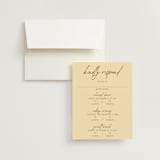 "Classic and Floral" - Multi-Event RSVP Cards in Bark by Jen Ramsey - RSVP with Envelope