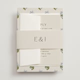 "Blockprint" - Multi-Event RSVP Cards in Almond by Olivia Kanaley Inman - Assembled with Belly Band