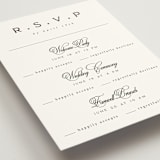 "Side by Side" - Multi-Event RSVP Cards in Tuxedo by Orasie - Detail