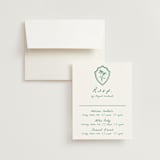 "Palm Tree Crest" - Multi-Event RSVP Cards in Palm by Erika Firm - RSVP with Envelope