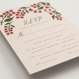 "Cherry Tomatoes" - Multi-Event RSVP Cards in Tomato by Katharine Watson - Detail