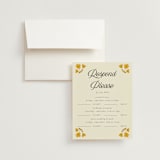 "Vintage Wildflowers" - Multi-Event RSVP Cards in Yolk by Morgan Kendall - RSVP with Envelope
