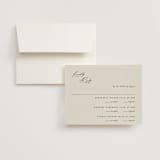 "kinkaid" - Multi-Event RSVP Cards in Ivory by Carolyn Nicks - RSVP with Envelope