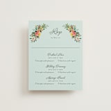 "Tropical Crest" - Multi-Event RSVP Cards in Papaya by Susan Moyal - Front