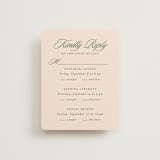 "Scripted" - Multi-Event RSVP Cards in Emerald by Creo Study - Front