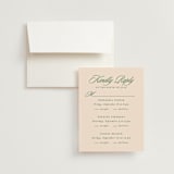 "Scripted" - Multi-Event RSVP Cards in Emerald by Creo Study - RSVP with Envelope