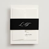 "Sophistique" - Multi-Event RSVP Cards in Linen by Cindy Reynolds - Assembled with Belly Band