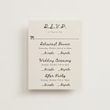 "simple monogram" - Multi-Event RSVP Cards in Lace by Cass Loh - Front