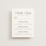 "Beautiful Day" - Multi-Event RSVP Cards in Graphite by Leah Bisch - Front