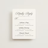 "Beautiful Day" - Multi-Event RSVP Cards in Tuxedo by Leah Bisch - Front
