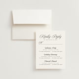 "Beautiful Day" - Multi-Event RSVP Cards in Tuxedo by Leah Bisch - RSVP with Envelope