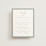 "signature monogram" - Multi-Event RSVP Cards in Sage by Sara Hicks Malone - Front
