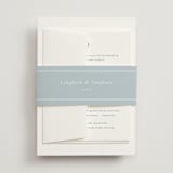 "Leighton" - Multi-Event RSVP Cards in Lakeshore Blue by Jennifer Postorino - Assembled with Belly Band