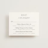 "Modern Romance" - Multi-Event RSVP Cards in Obsidian by Jennifer Postorino - Front