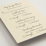 "Modern Love" - Multi-Event RSVP Cards in Champagne by Helena Vitto - Detail