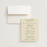 "Modern Love" - Multi-Event RSVP Cards in Champagne by Helena Vitto - RSVP with Envelope