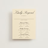 "Elegant and Formal" - Multi-Event RSVP Cards in Sunshine by Jen Ramsey - Front
