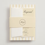 "Elegant and Formal" - Multi-Event RSVP Cards in Sunshine by Jen Ramsey - Assembled with Belly Band