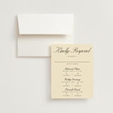 "Elegant and Formal" - Multi-Event RSVP Cards in Sunshine by Jen Ramsey - RSVP with Envelope