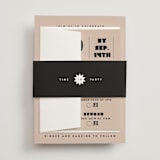 "Bold Stack" - Multi-Event RSVP Cards in Noir by Alethea and Ruth - Assembled with Belly Band