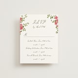 "Villa" - Multi-Event RSVP Cards in Azalea by Everett Paper Goods - Front