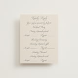 "Let's Say I Do" - Multi-Event RSVP Cards in Ivory by Petra Kern - Front
