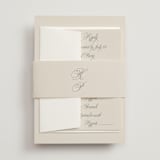 "Let's Say I Do" - Multi-Event RSVP Cards in Ivory by Petra Kern - Assembled with Belly Band