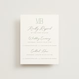 "Eternal Grace" - Multi-Event RSVP Cards in Leaf by Sherley Ferreira - Front