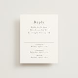 "monogram square" - Multi-Event RSVP Cards in Charcoal by Lori Wemple - Front