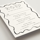 "quirky fun" - Multi-Event RSVP Cards in Tuxedo by Cass Loh - Detail