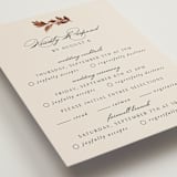 "poetique" - Multi-Event RSVP Cards in Autumn by Kate Ahn - Detail