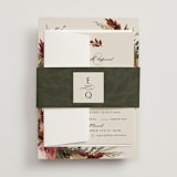 "poetique" - Multi-Event RSVP Cards in Autumn by Kate Ahn - Assembled with Belly Band